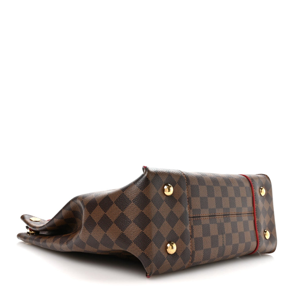 Louis Vuitton Damier Ebene Caissa Hobo Cherry
