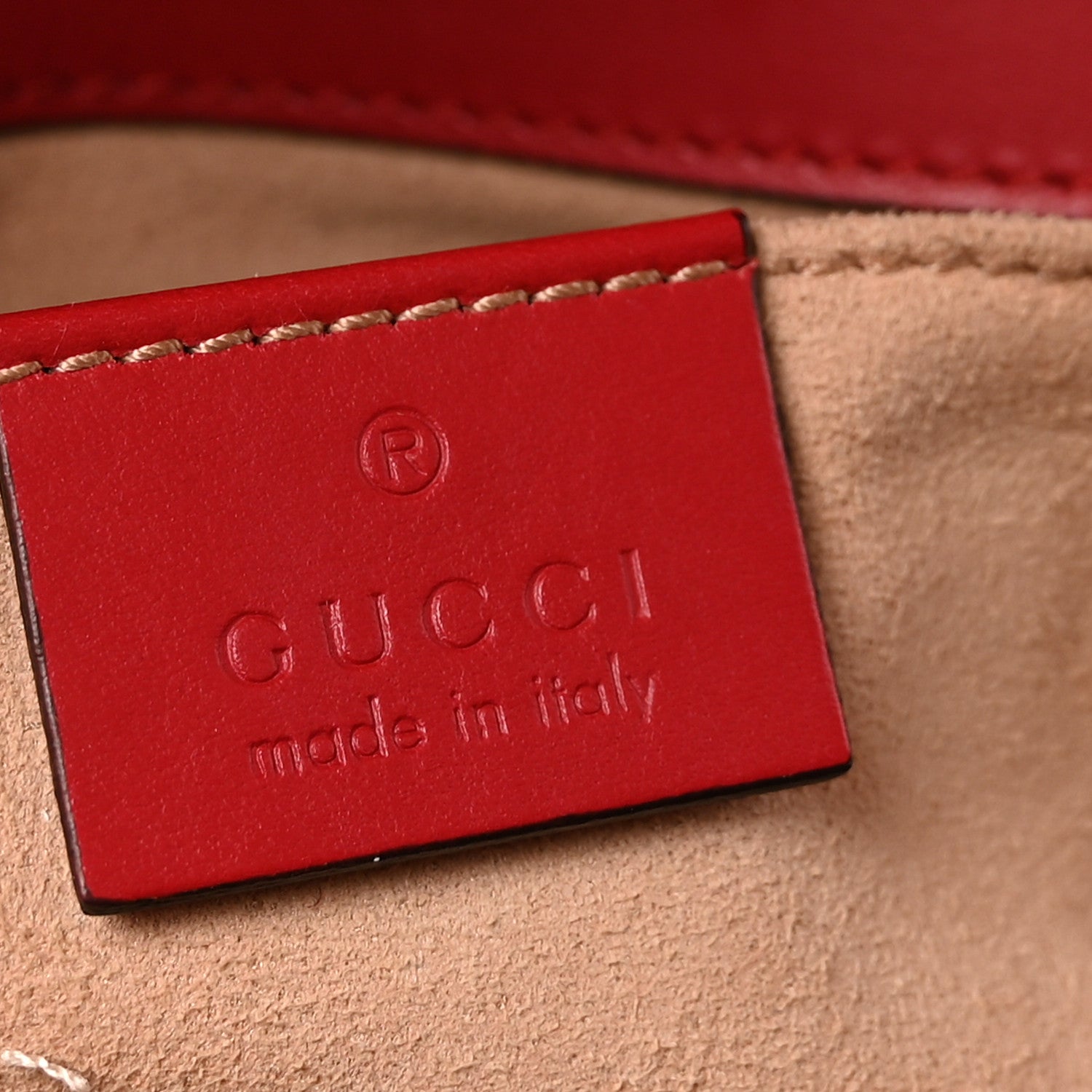 Gucci Calfskin Matelasse Mini GG Marmont Shoulder Bag Hibiscus Red