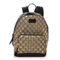 Gucci GG Supreme Monogram Bees Print Small Day Backpack Beige Oro Black
