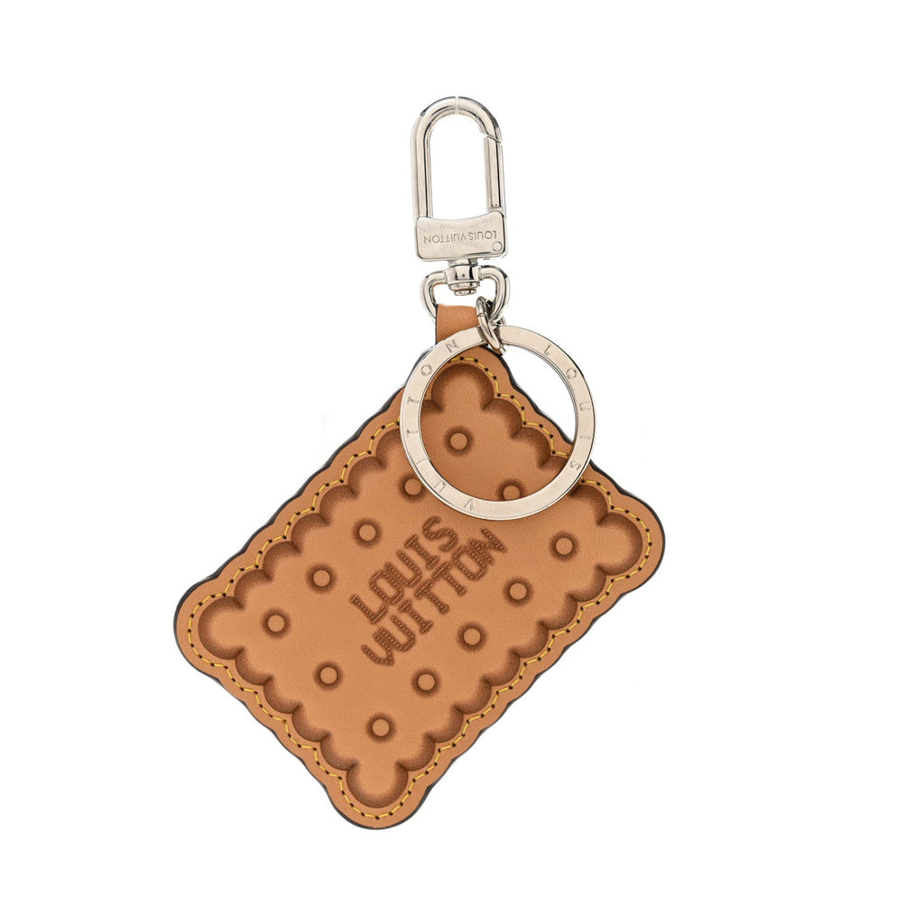 Louis Vuitton Monogram Biscuit Key Holder Bag Charm