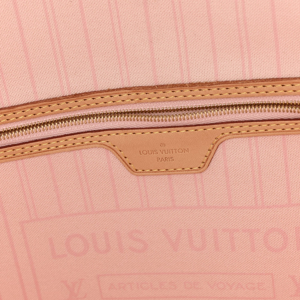 Louis Vuitton Damier Azur Neo Neverfull MM Rose Ballerine
