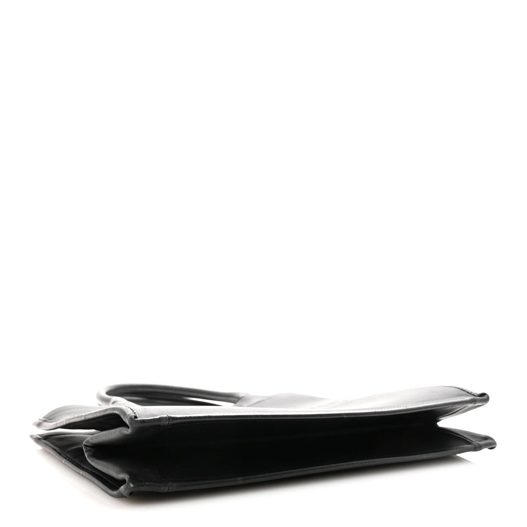 Christian Dior Calfskin Embossed Medium Book Tote Black