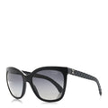 Acetate Quilted Polarized Butterfly CC Sunglasses 5288-Q Black