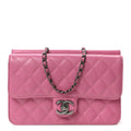 Chanel Lambskin Quilted Medium Crossing Times Flap Pink