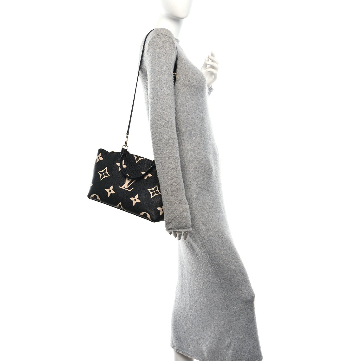 Louis Vuitton Empreinte Monogram Giant Petit Palais Black Beige