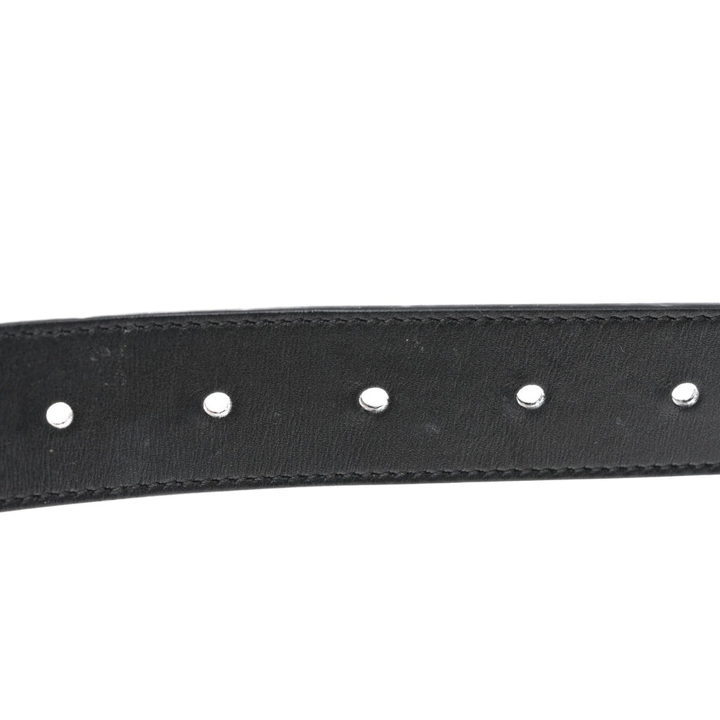 Gucci Calfskin Double G 30mm Belt 80 32 Black