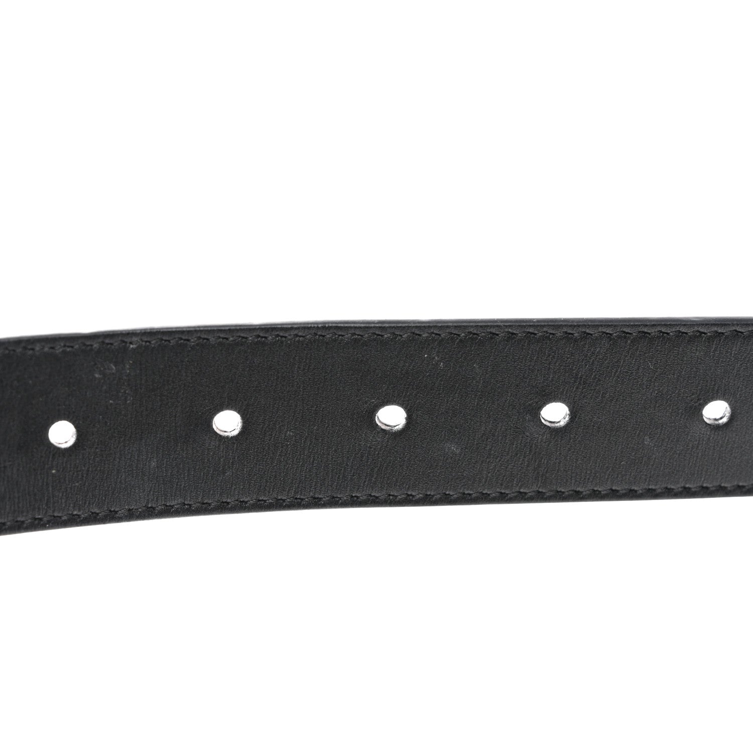 Gucci Calfskin Double G 30mm Belt 80 32 Black