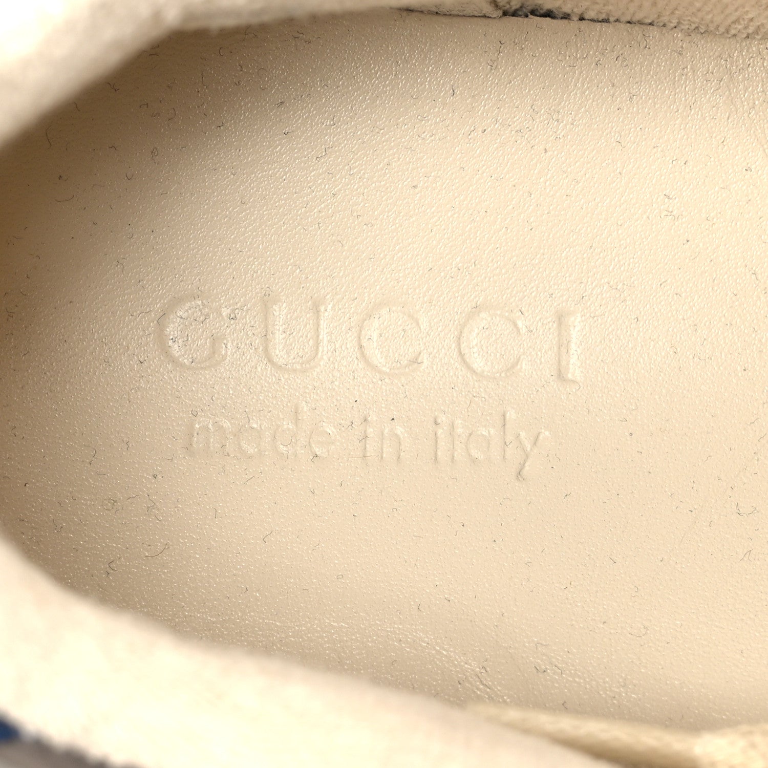 Gucci Suede GG Monogram Calfskin Web Mens Screener Sneakers 9 Grey Blue Red