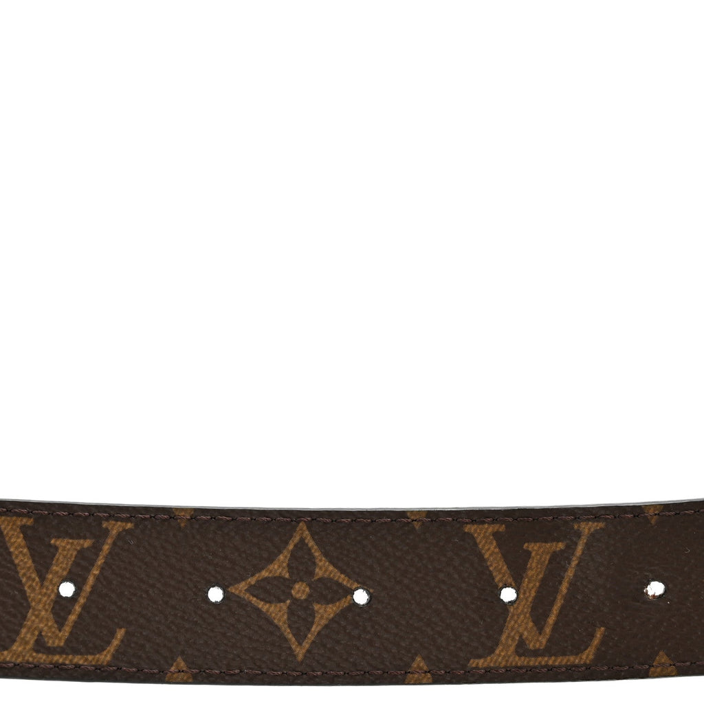 Louis Vuitton Calfskin Monogram 30mm LV Initiales Reversible Belt 100 40 Black