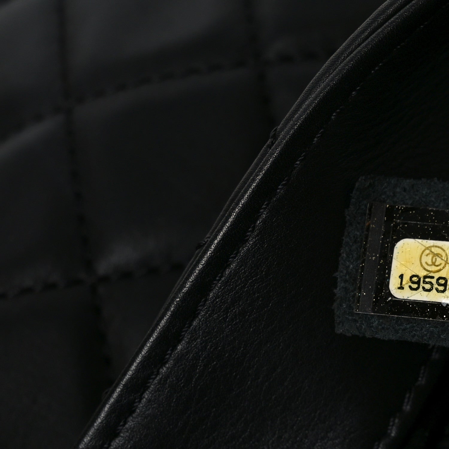 Chanel Lambskin Quilted Jumbo Chanel 3 Flap Bag Black