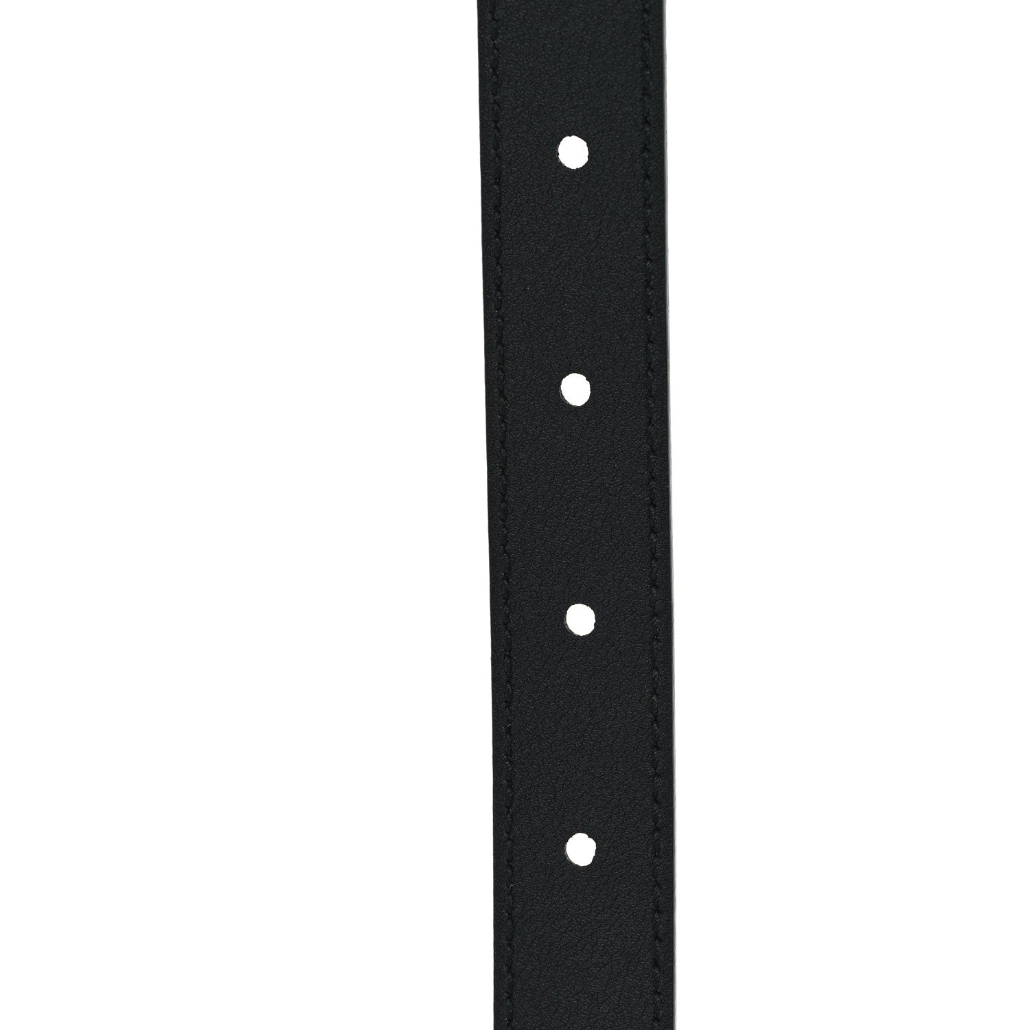 Gucci Moon Calfskin Pearl Double G 20mm Belt 100 40 Black Cream