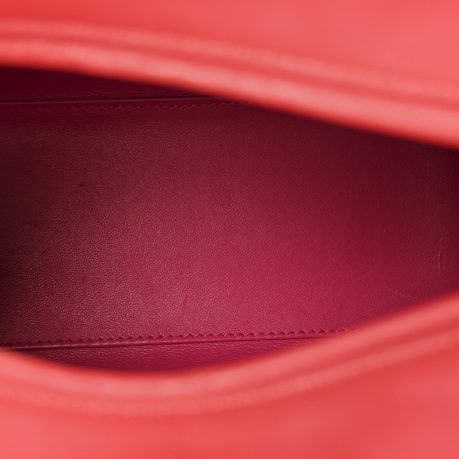 Christian Dior Lambskin Cannage Medium Bi-Color Lady Dior Orange Fuchsia