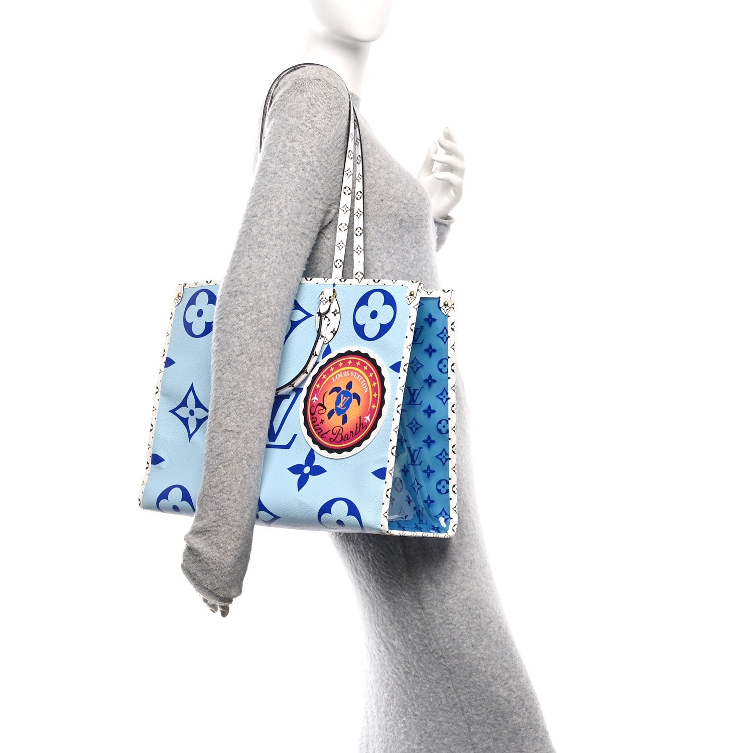 Louis Vuitton Monogram Giant Saint Barth Onthego Blue