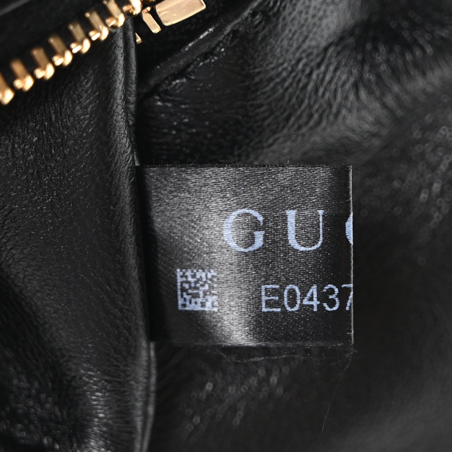 Gucci Lambskin Embossed Mini GG Milano Top Handle Shoulder Bag Black