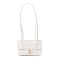 Chanel Shiny Caviar Mini Preppy Coco Shoulder Bag White