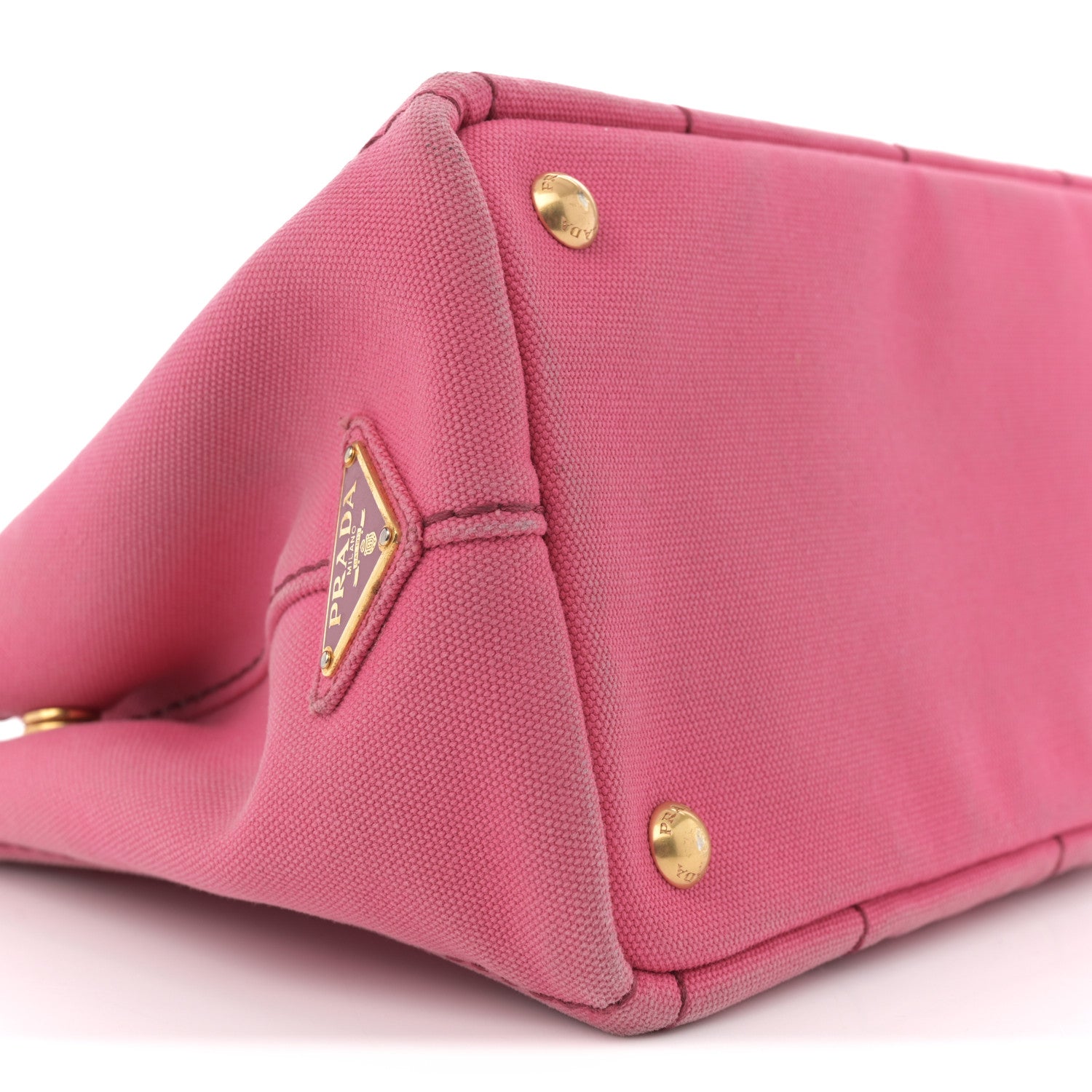 Prada Canapa Small Logo Tote Peonia