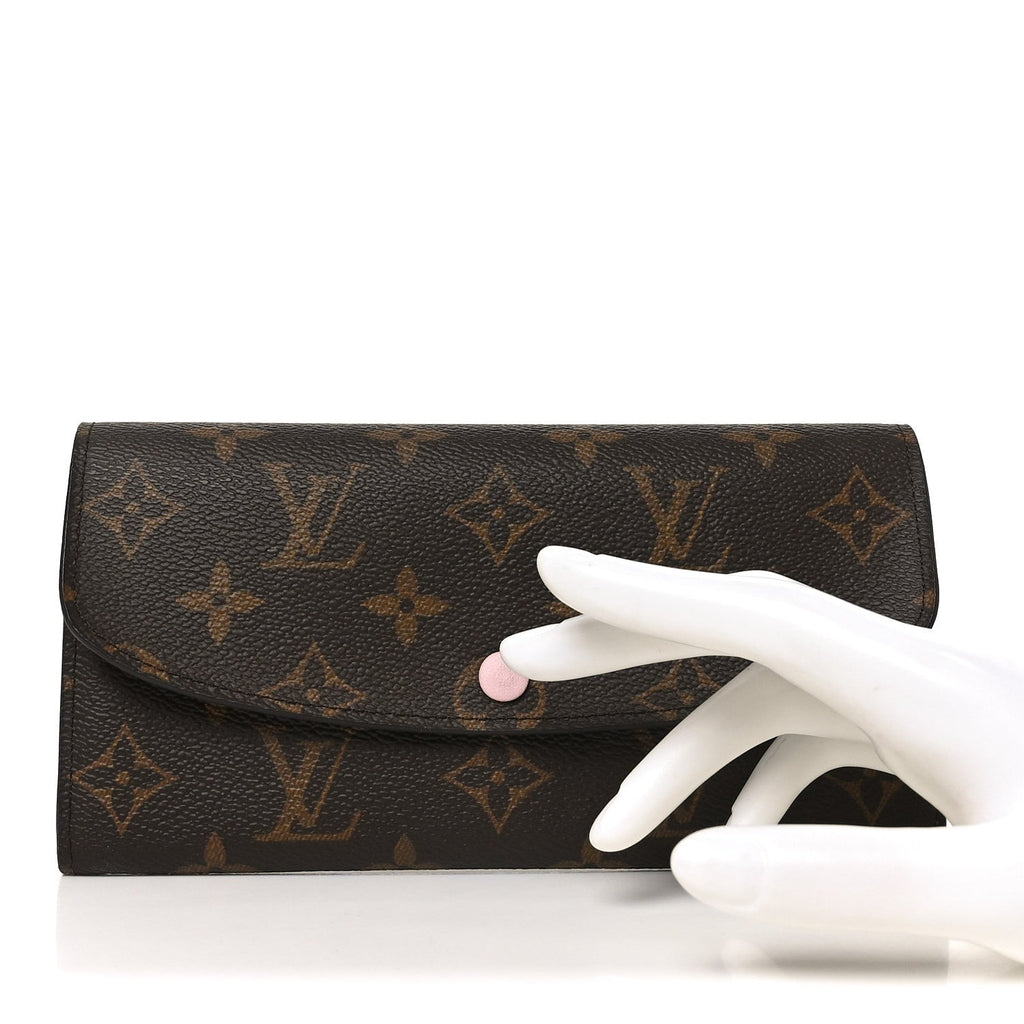 Louis Vuitton Monogram Emilie Wallet Rose Ballerine