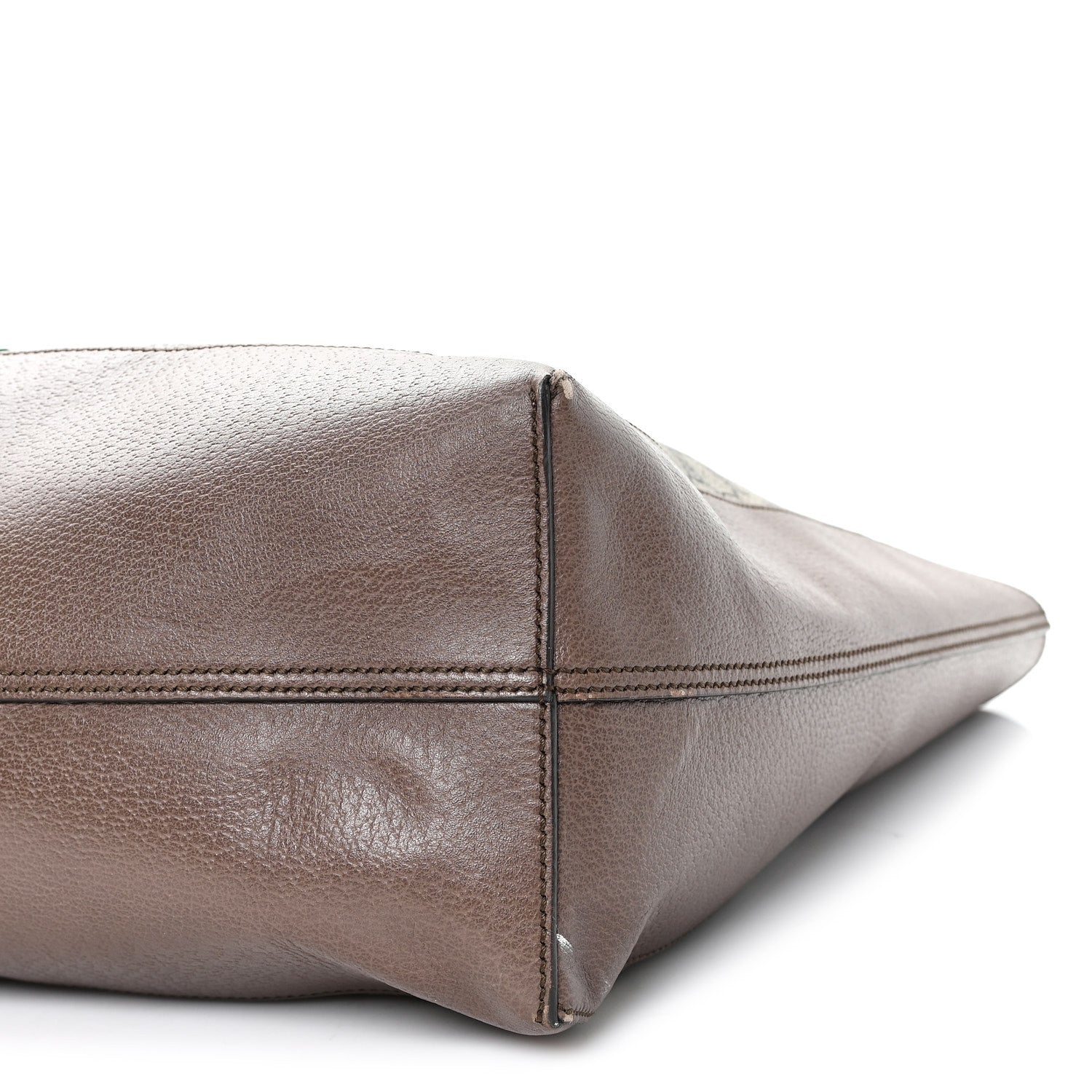 Gucci GG Supreme Monogram Web Ophidia Tote Brown