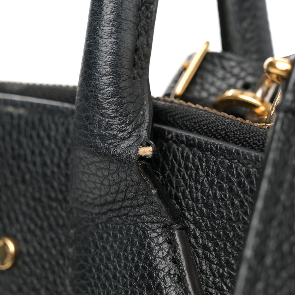Louis Vuitton Taurillon City Steamer PM Black