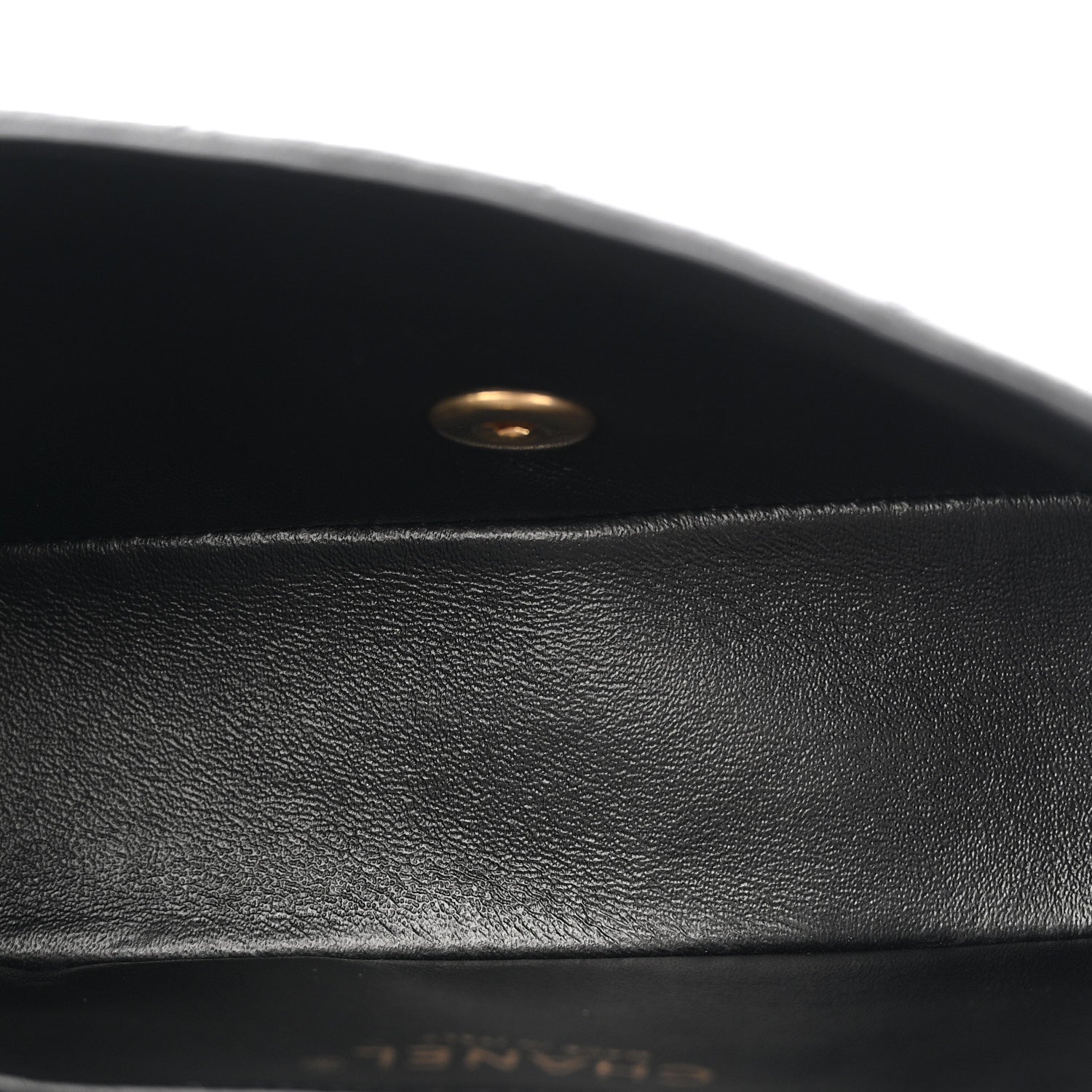 Chanel Metallic Caviar Quilted Mini Rectangular Flap Black