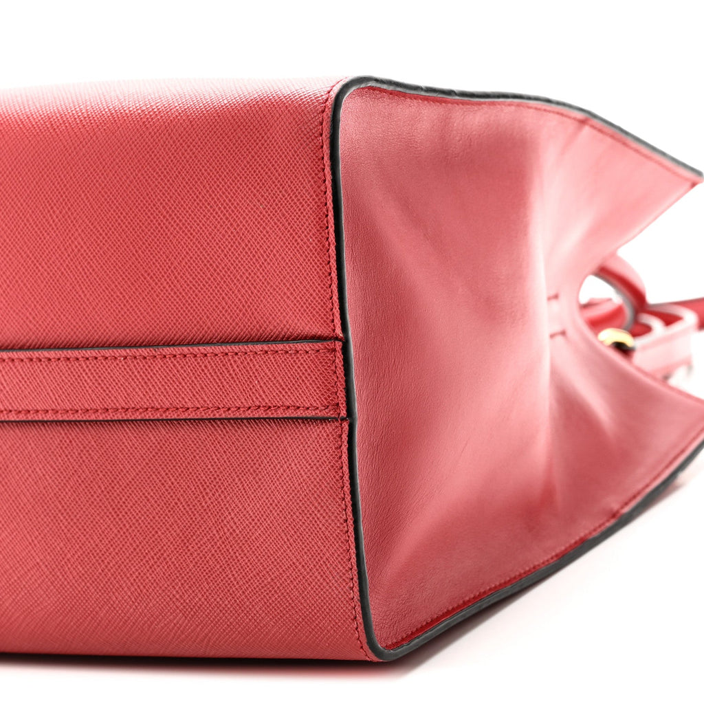 Prada Saffiano Soft Calfskin Large Tote Fuoco
