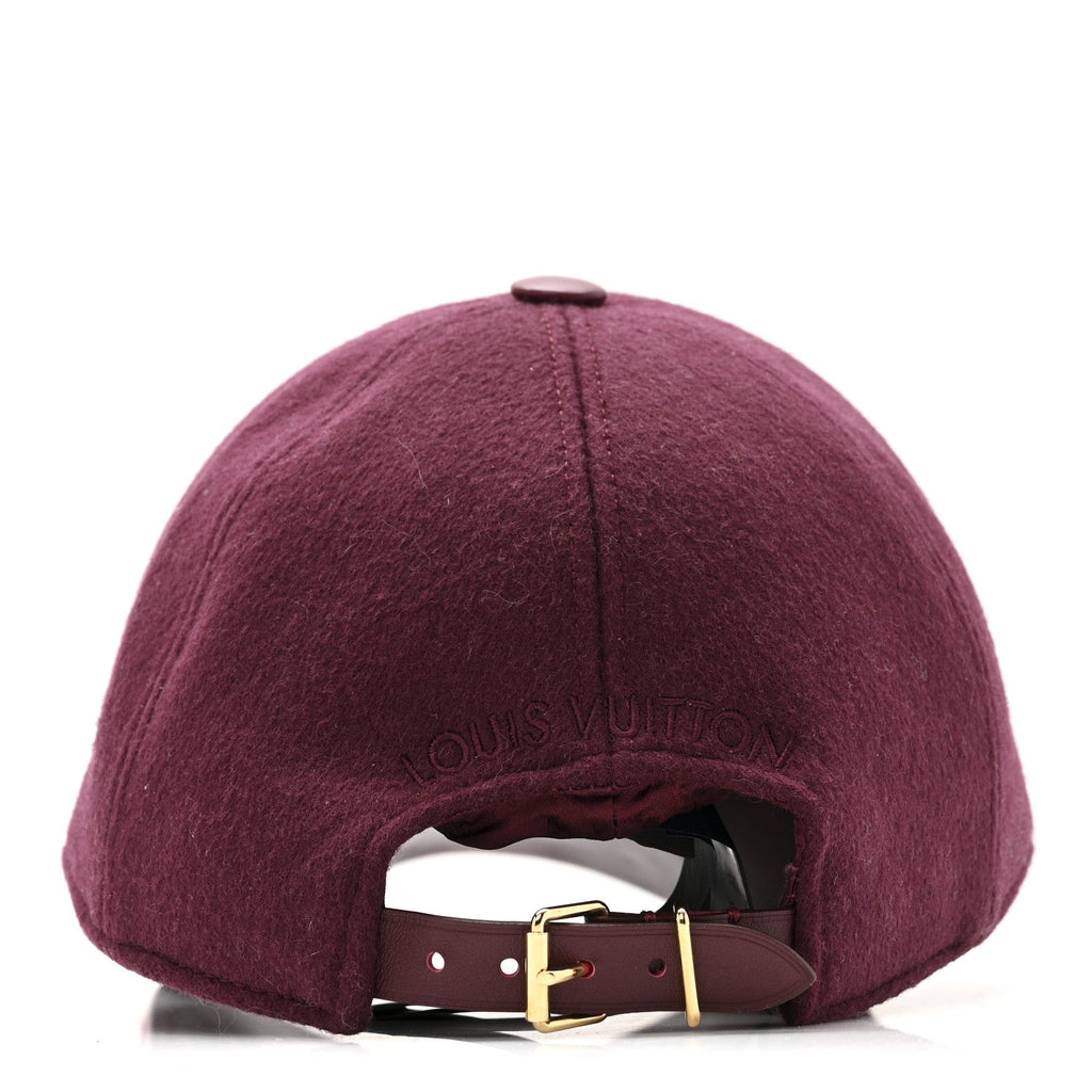 Louis Vuitton Wool Silk Monogram Endless Cap L Bordeaux