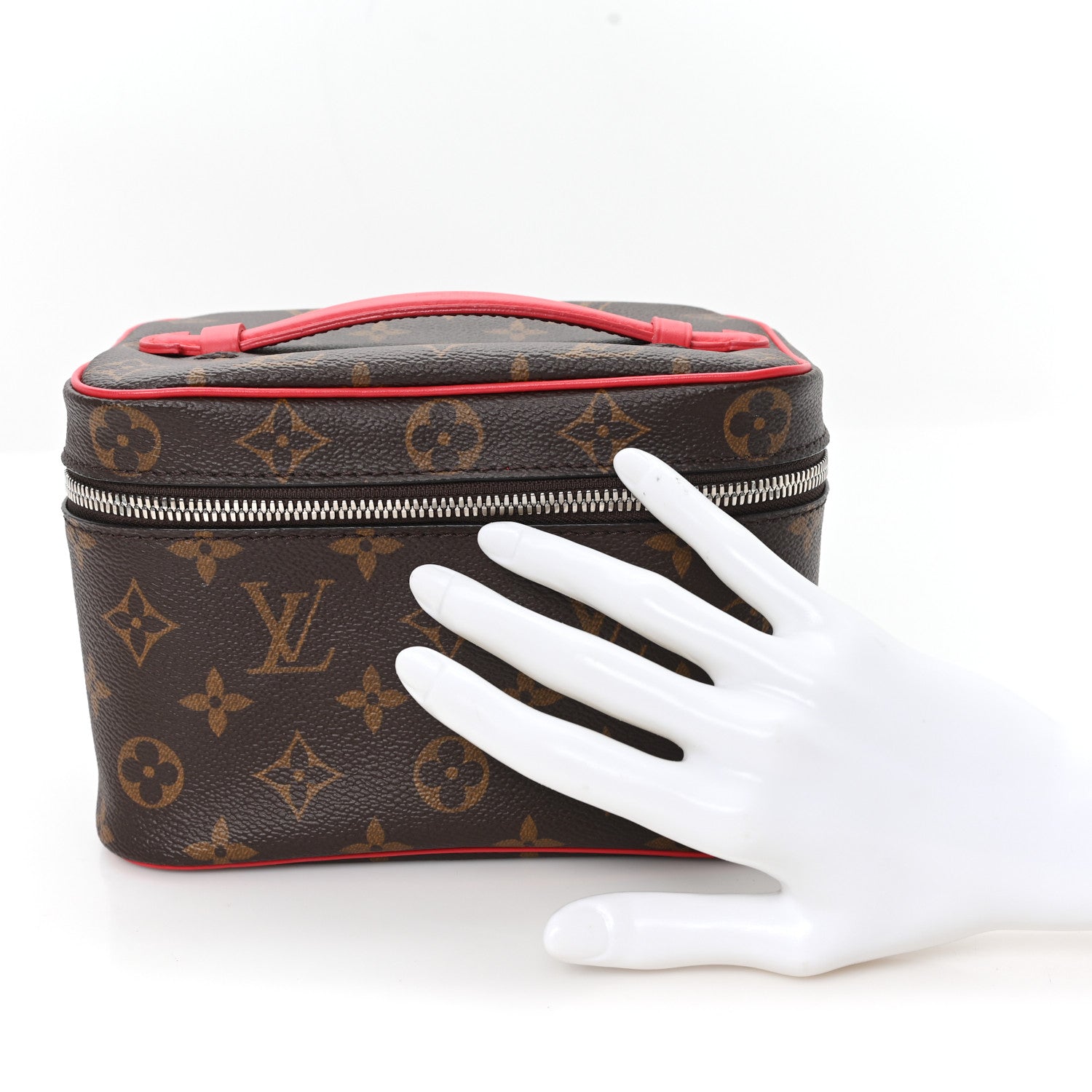 Louis Vuitton Monogram Macassar Nice Mini Rouge