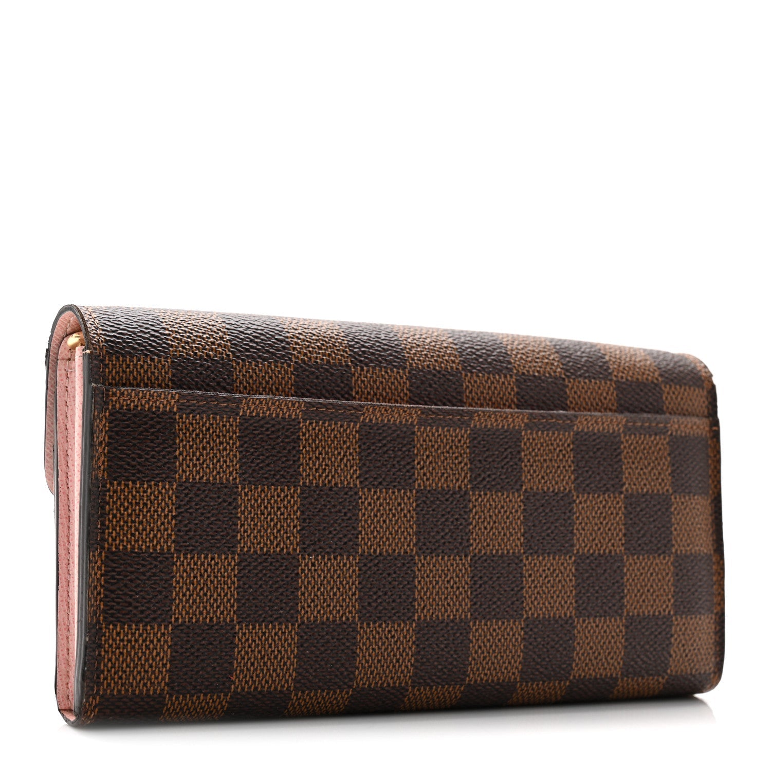 Louis Vuitton Damier Ebene Sarah Wallet NM Rose Ballerine