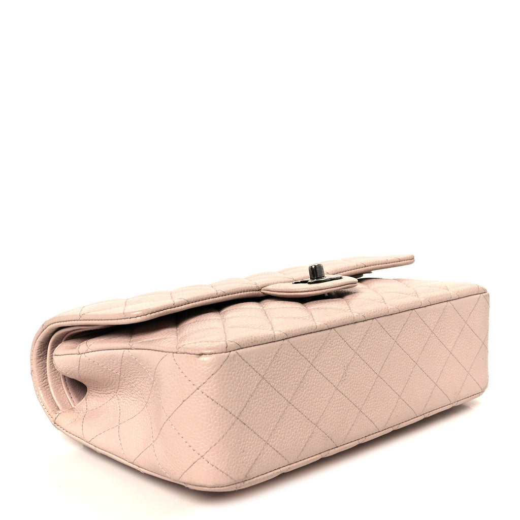 Chanel Caviar Quilted Medium Double Flap Light Pink