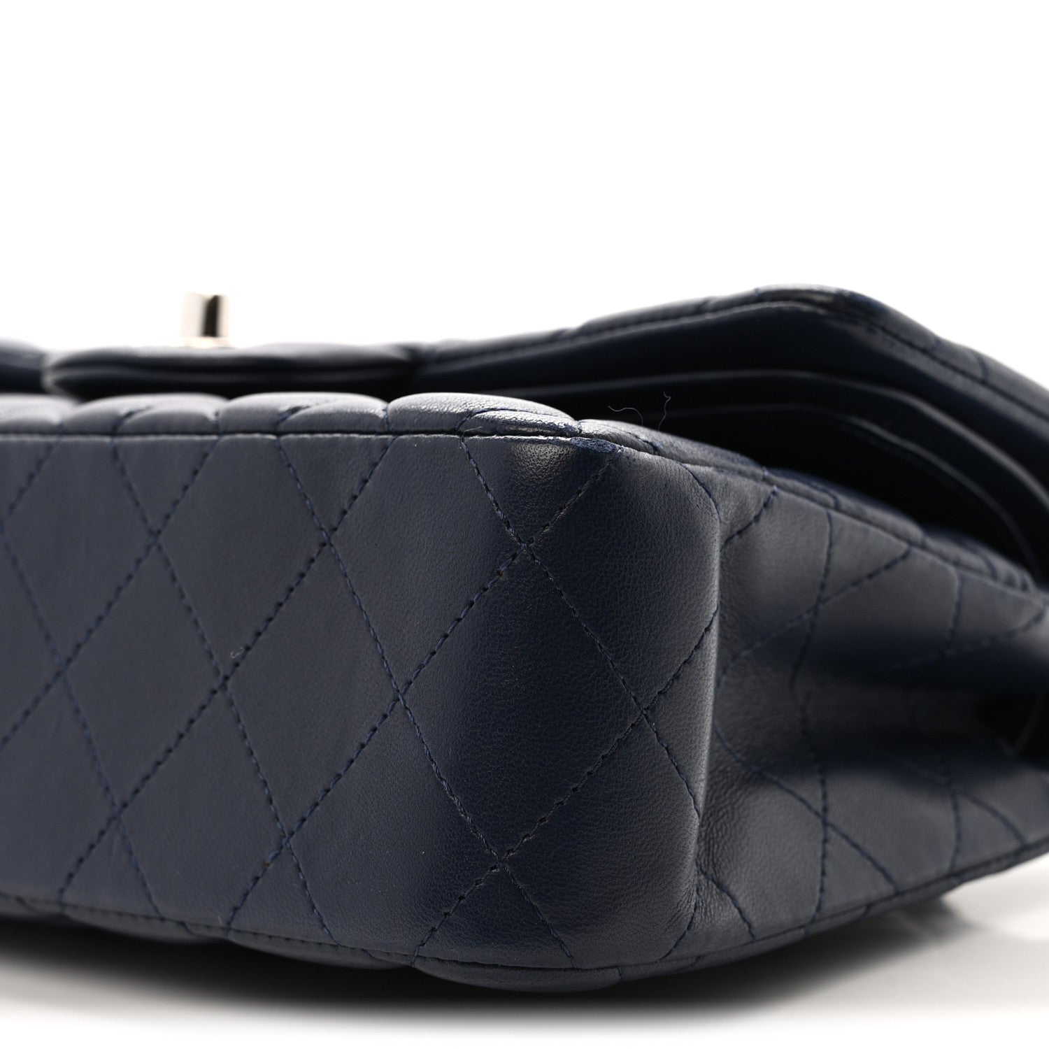 Chanel Lambskin Quilted Small Double Flap Blue