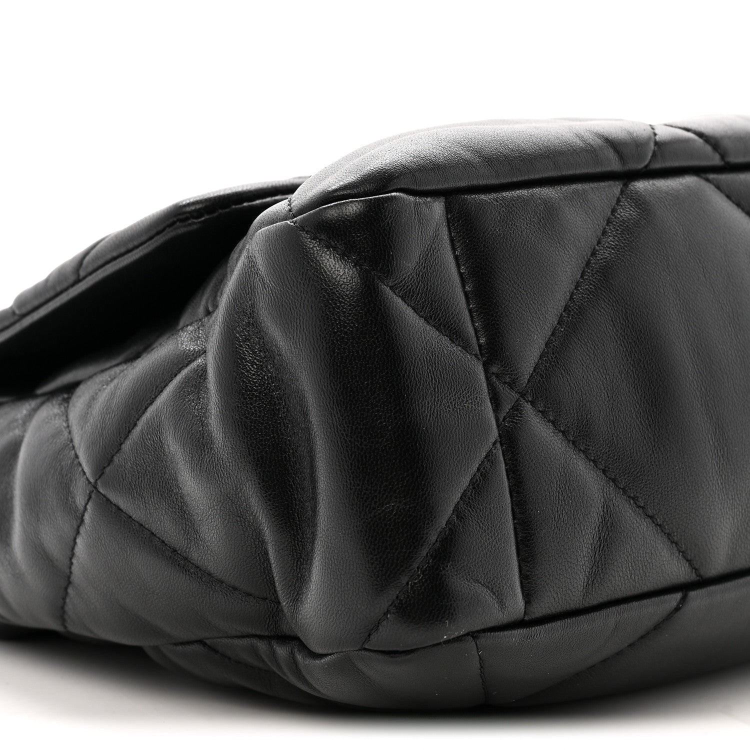 Chanel Lambskin Quilted Large Chanel 19 Flap Black