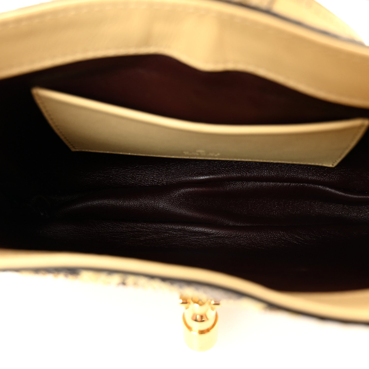 Gucci Snakeskin Mini Jackie 1961 Hobo Beige
