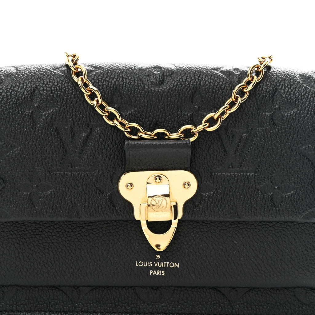 Louis Vuitton Empreinte Vavin Chain Wallet Black