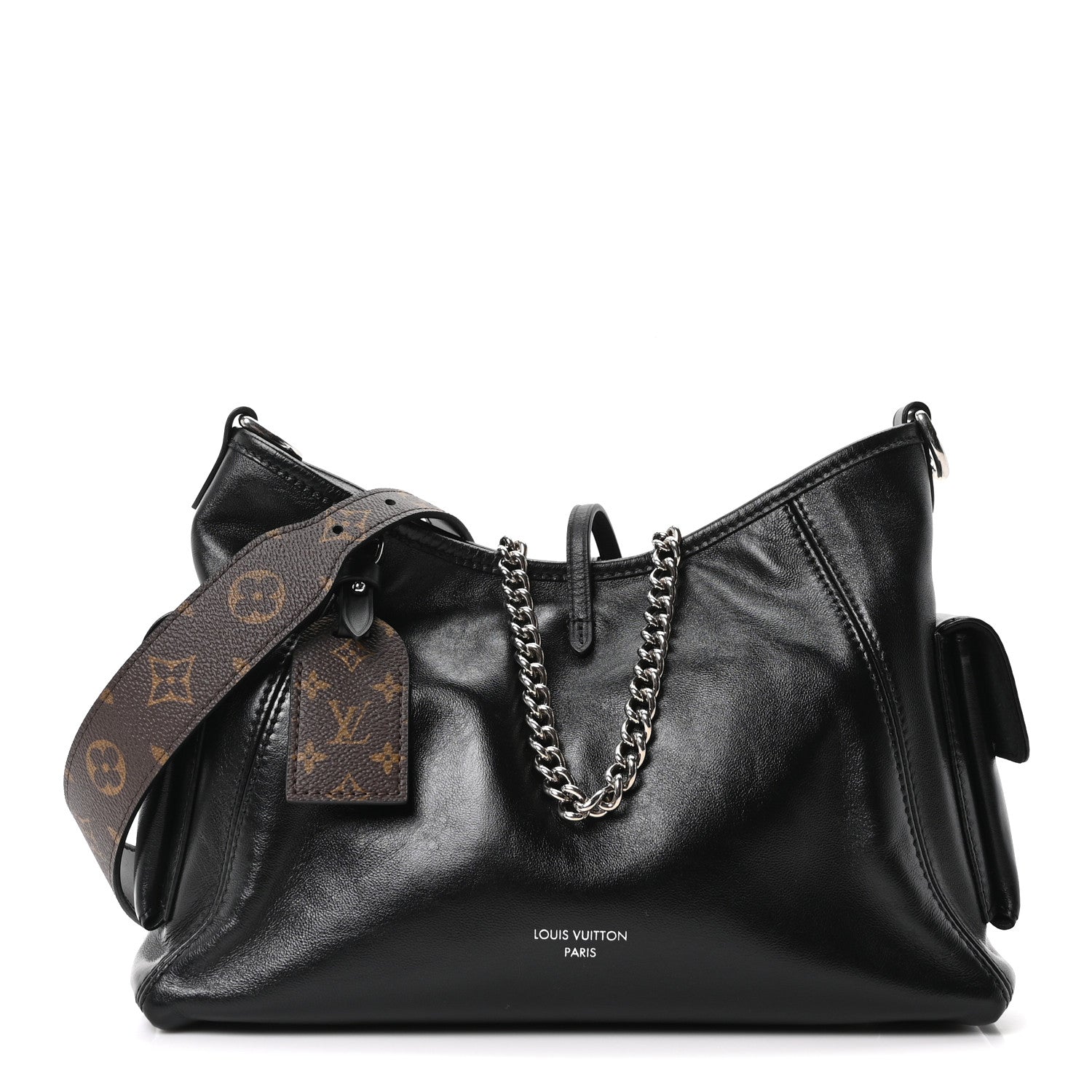 Louis Vuitton Lambskin CarryAll Cargo Vibe PM Black