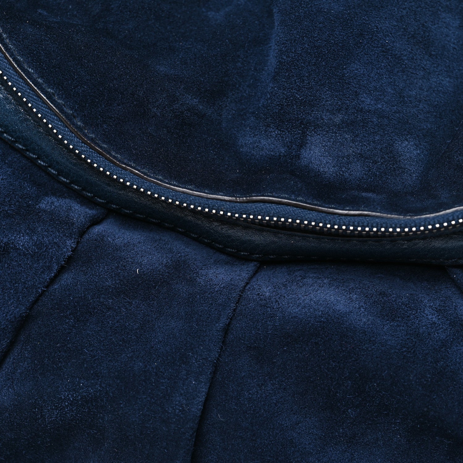 Gucci Suede Medium Icon Bit Shoulder Bag Blue