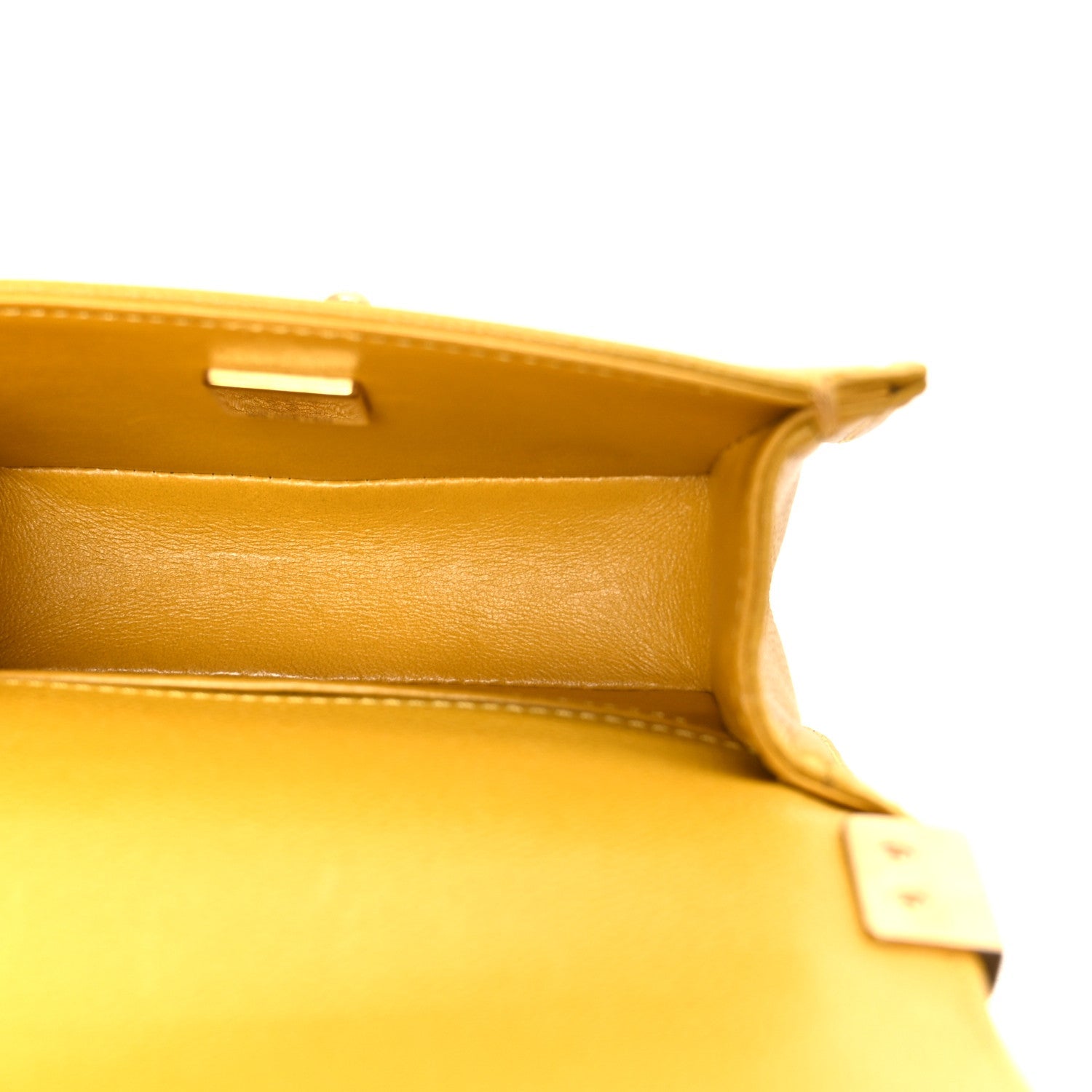 Chanel Caviar Quilted Mini Boy Flap Yellow