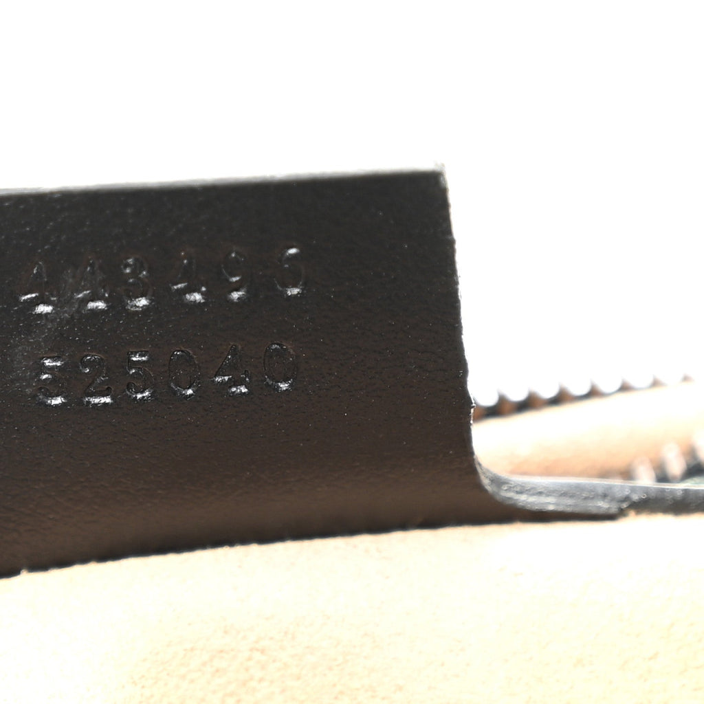 Gucci Calfskin Matelasse Medium GG Marmont Shoulder Bag Black