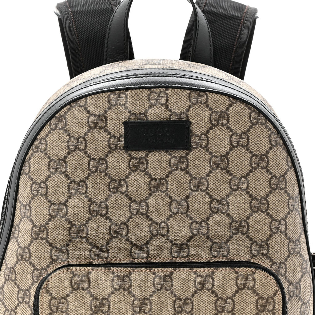 Gucci GG Supreme Monogram Small Eden Day Backpack Black