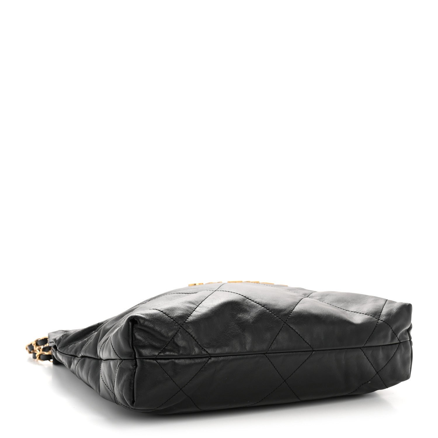 Chanel Shiny Calfskin Quilted Small Chanel 22 Black