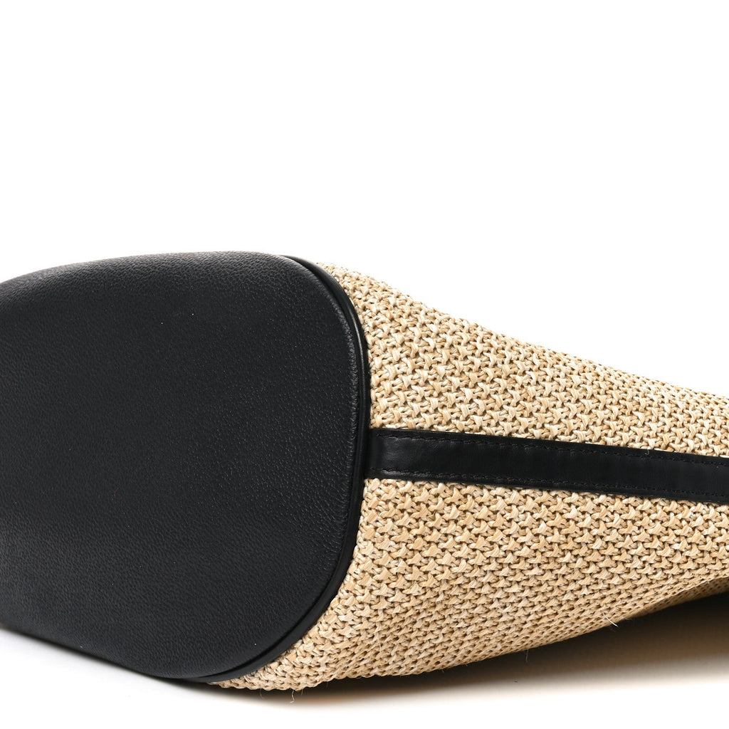 Louis Vuitton Raffia Saint Jacques Tote Black