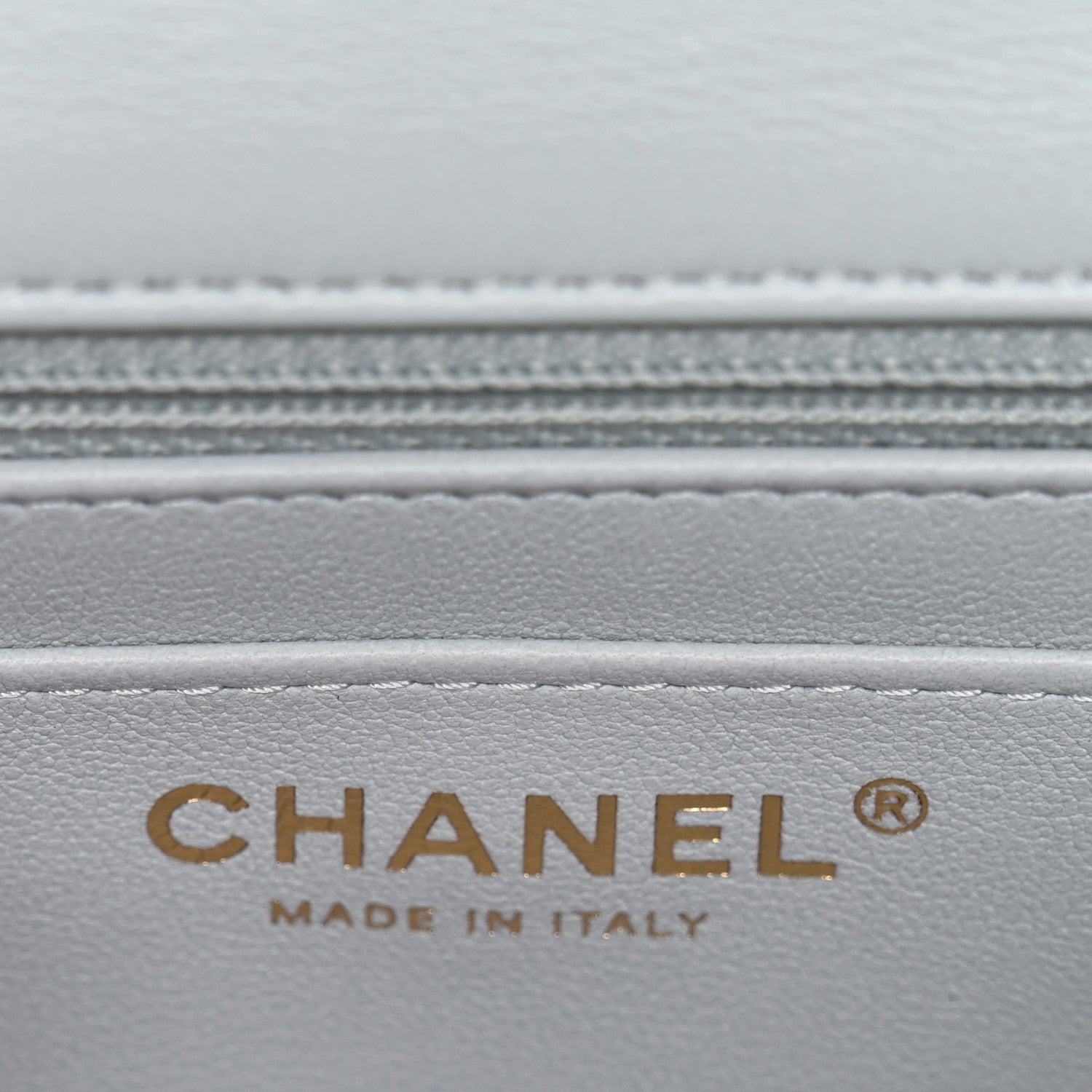 Chanel Lambskin Quilted Extra Mini Rectangular Flap Light Blue