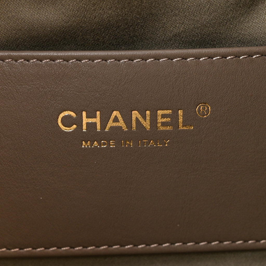 Chanel Suede Quilted Mini Chanel 25 Handbag Dark Grey