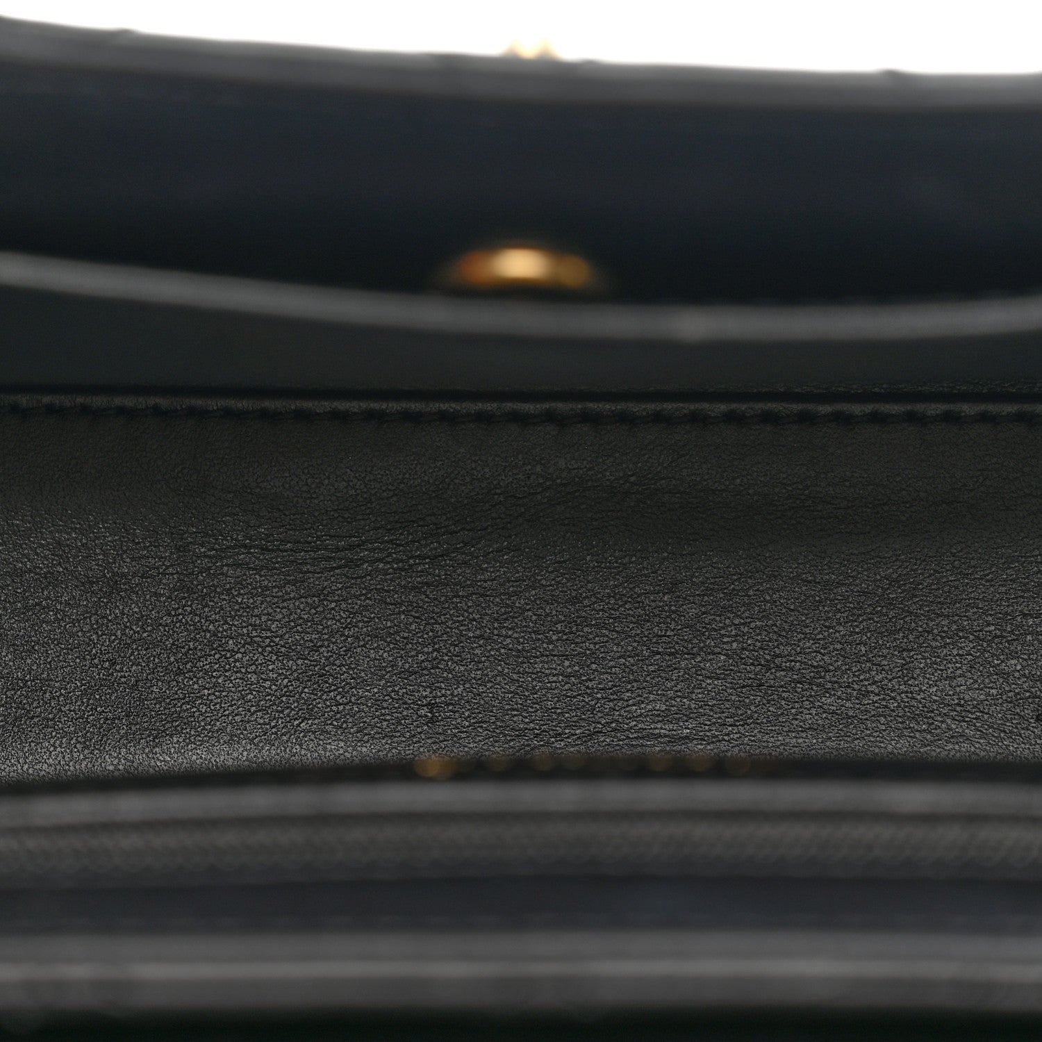 Chanel Shiny Aged Calfskin Quilted Nano Kelly Shopper Black