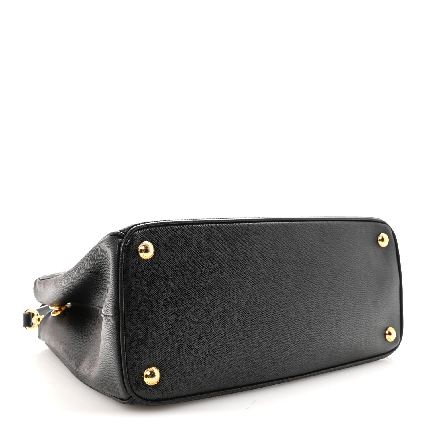 Prada Saffiano Small Galleria Double Zip Tote Black