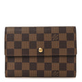 Louis Vuitton Damier Ebene Porte Tresor Etui Papier Wallet