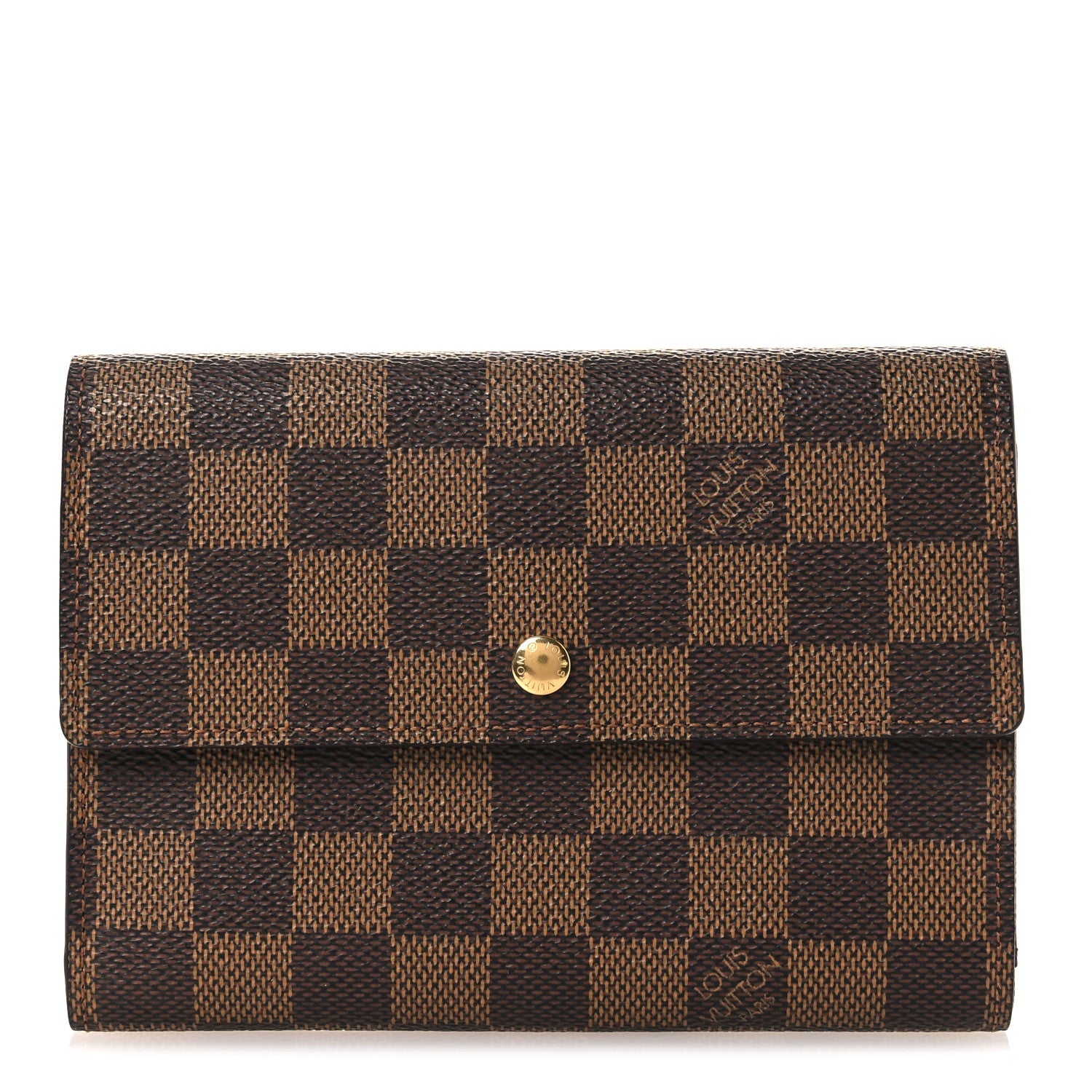 Louis Vuitton Damier Ebene Porte Tresor Etui Papier Wallet