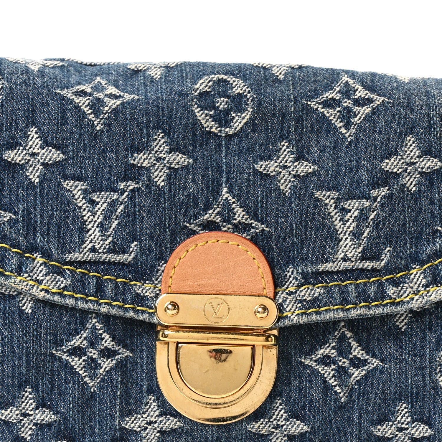 Louis Vuitton Monogram Denim Mini Pleaty Blue