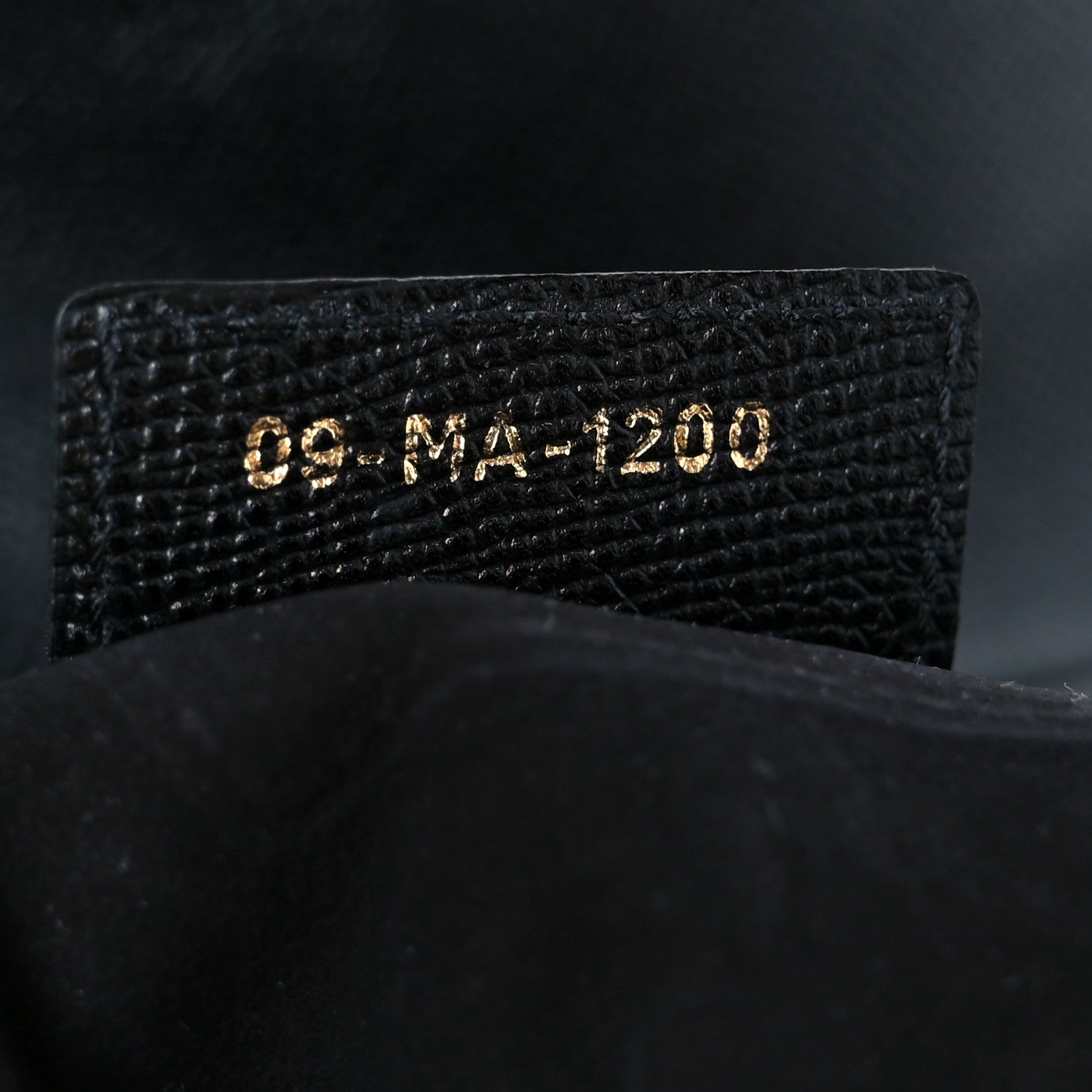 Christian Dior Grained Calfskin Saddle Bag Black