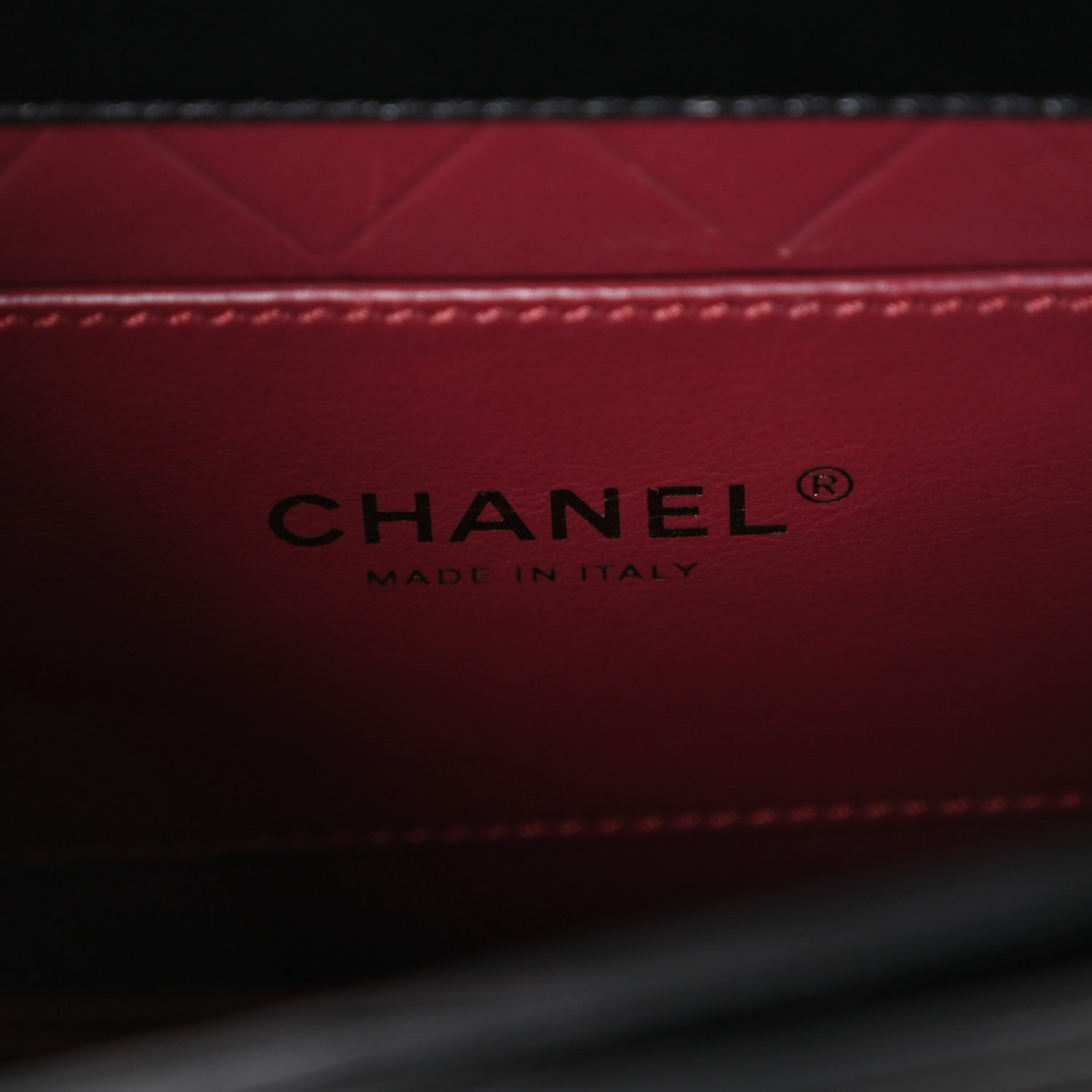 Chanel Shiny Calfskin Quilted Buckle Moon Messenger Black