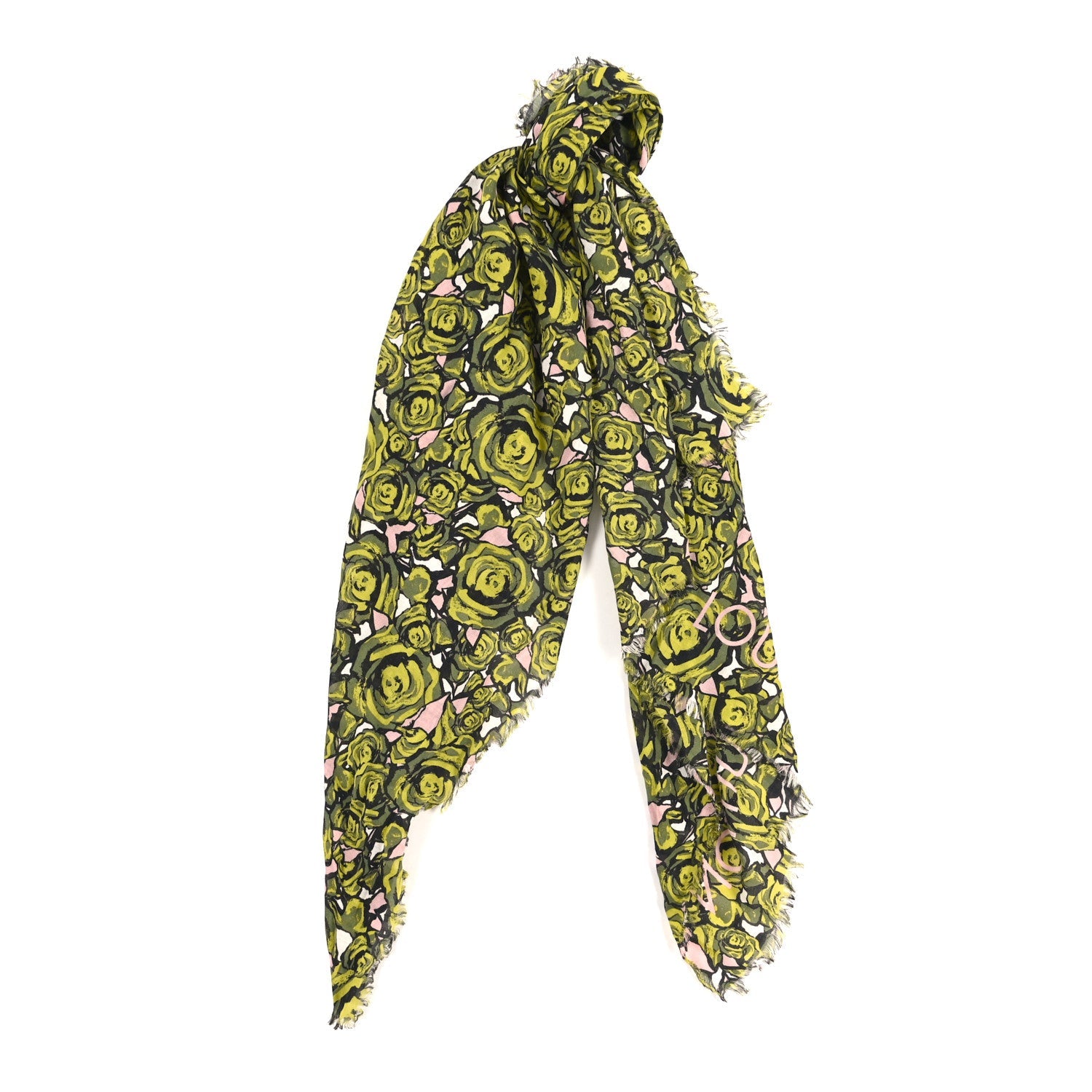 Louis Vuitton Wool Silk Cashmere Rock N Roses Stole